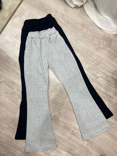 Pantalón oxford de algodón con frisa 