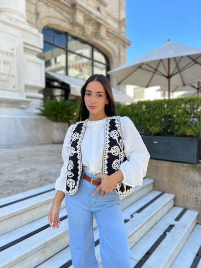 Chaleco gamuzado Rosa