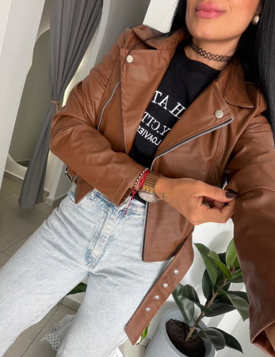 Chaqueta engomada Mia