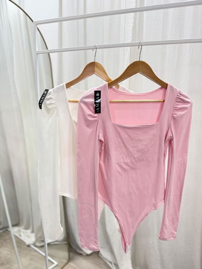 Body de modal soft escote cuadrado y manga princesa 