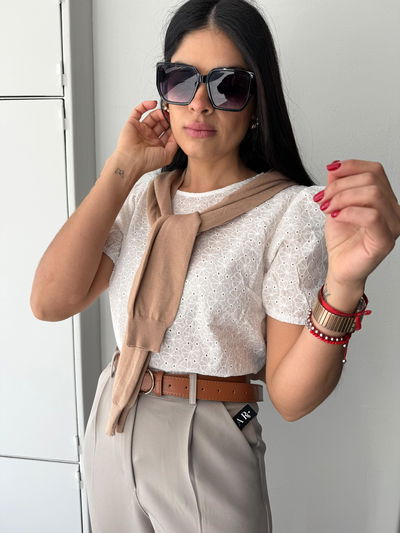 Blusa de broderie 