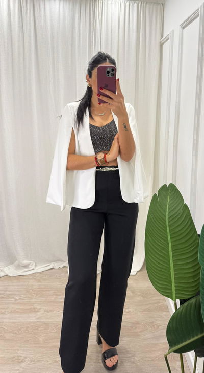 Blazer capita con hombreras 