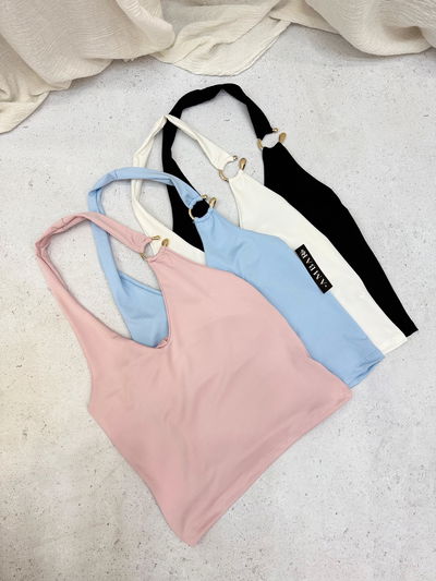 Top de lycra con aplique  