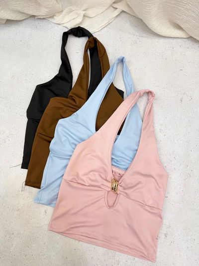 Top de lycra marilyn con aplique 