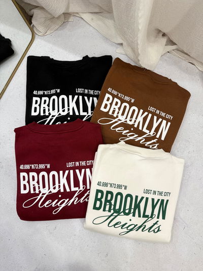 Buzo frisado cuello redondo "BROOKLYN"
