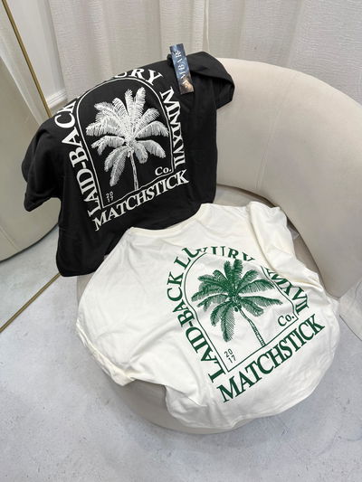 Remera de algodón "MATCHSTICK" 