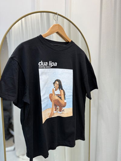 Remera de algodón oversize Dua Lipa 