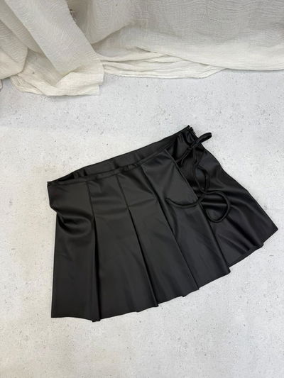 Pollera engomada tableada 
