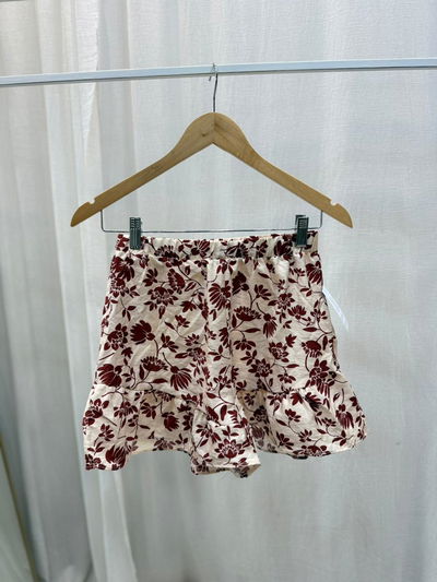 Short de fibrana estampado bordo 