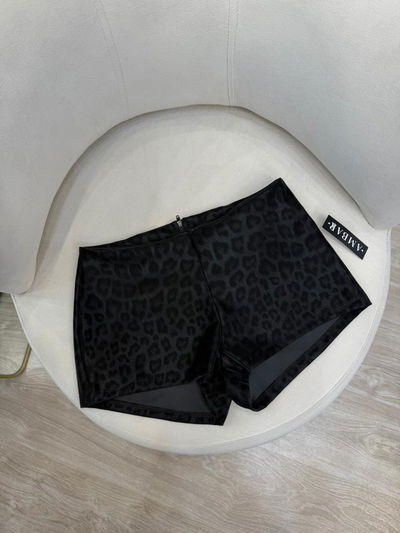 Short engomado tiro bajo print 