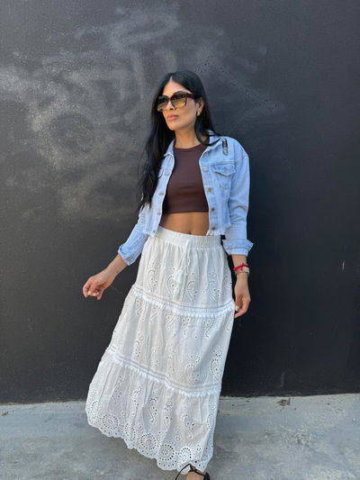 Pollera larga Boho importada 