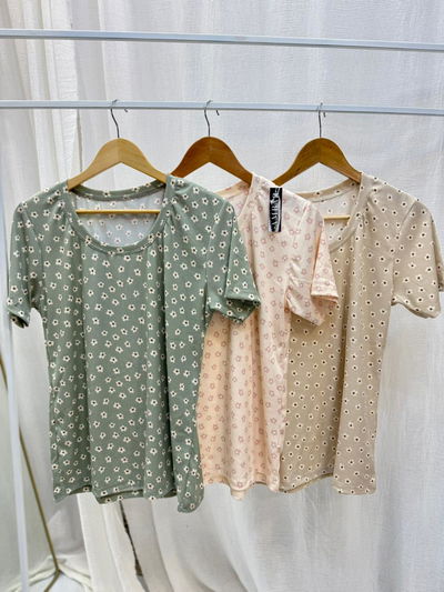 Remera de morley florcitas 
