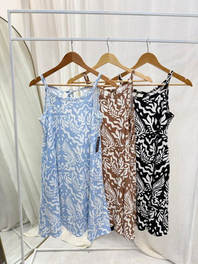 Vestido corto de morley estampado 