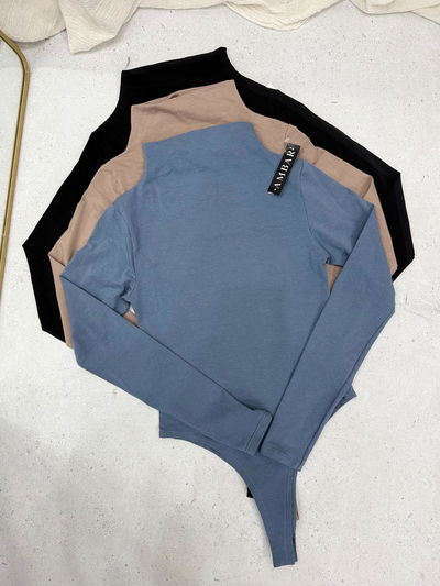 Body polera de algodón con lycra 