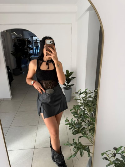Short Pollera Engomado Luana