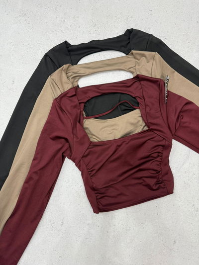 Top de lycra escote cuadrado 