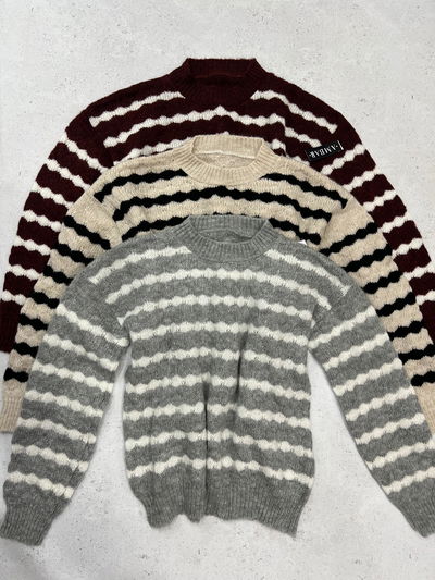 Sweater de lana combinado 