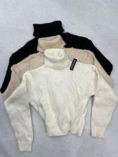 Sweater polera de lana  