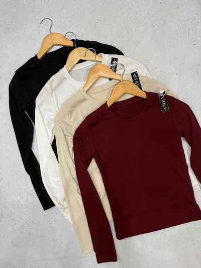 Remera básica de morley cuello redondo 