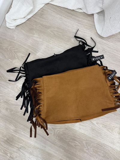 Pollera tiro bajo gamuzada 
