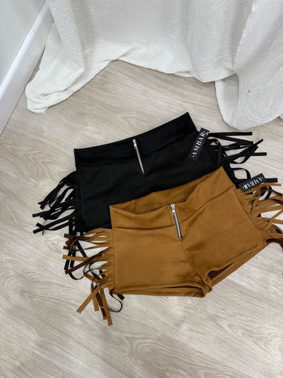Short tiro bajo gamuzado 