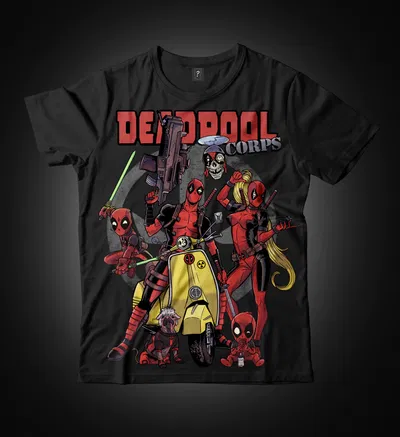 Remera Unisex Premiun "Deadpool Corps" 