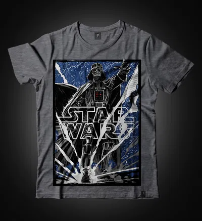 Remera Unisex Premiun Star Wars "Darth Vader" 