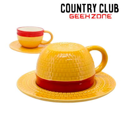 TAZA CERAMICA IMPORTADA ONE PIECE "SOMBRERO LUFFY"