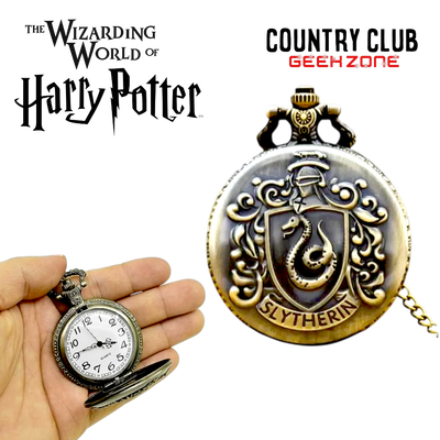 Reloj de Bolsillo Casa Slytherin – Color Bronce