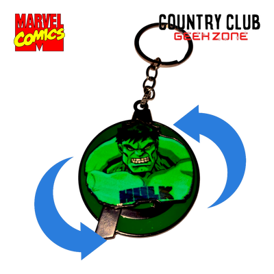 Llavero Metálico Giratorio Hulk – Marvel Comics