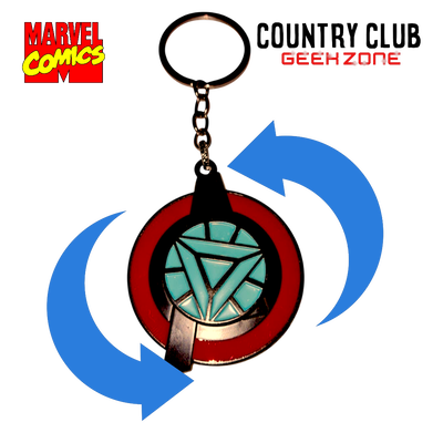 Llavero Metálico Reactor ARC Giratorio Iron Man – Marvel Comics