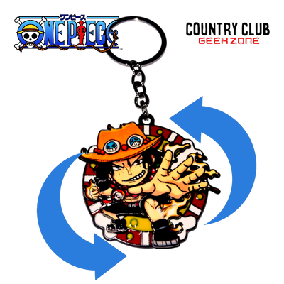 Llavero Metálico Giratorio Portgas D. Ace – One Piece