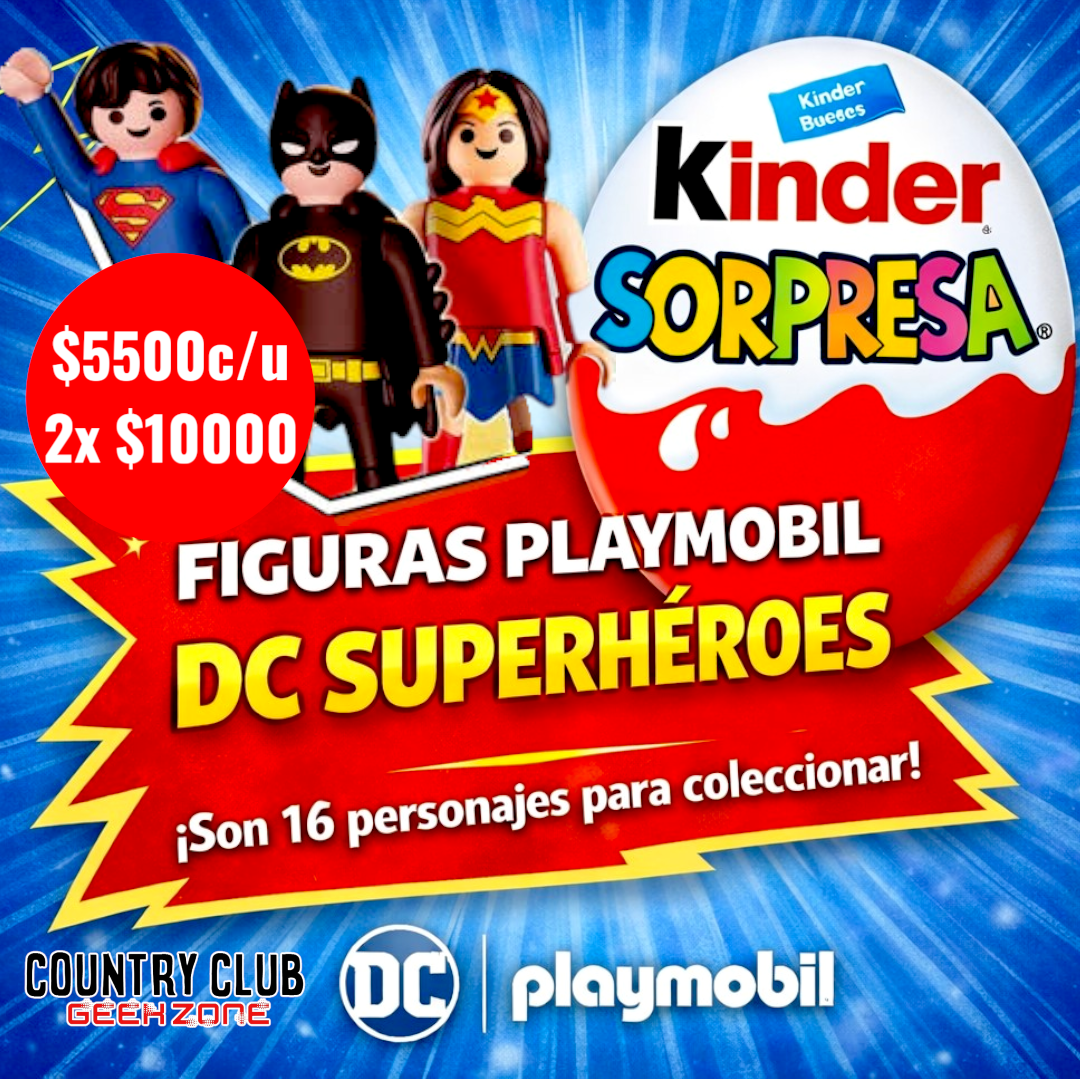 Huevos Kinder Sorpresa – Edición Playmobil DC Superhéroes | COUNTRY ...