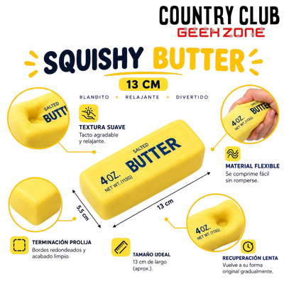 SQUISHY BUTTER 13 CM | ANTIESTRÉS SLOW RISING