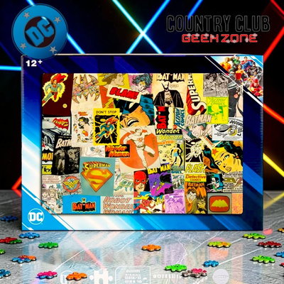 Puzzle DC Comics – 1000 Piezas- Collage de arte retro y Pop Art de DC Comics.