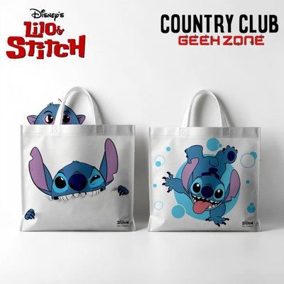 Bolsa Friselina Stitch Disney 45 x 40 cm con Fuelle y Manija