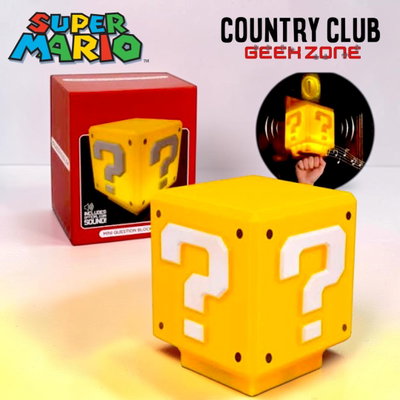 Lámpara Luz de Noche Recargable – Cubo de Pregunta Super Mario