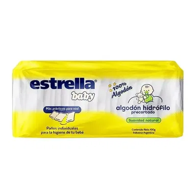 ALGODON ESTRELLA BABY PRECORTADO X 100 gr