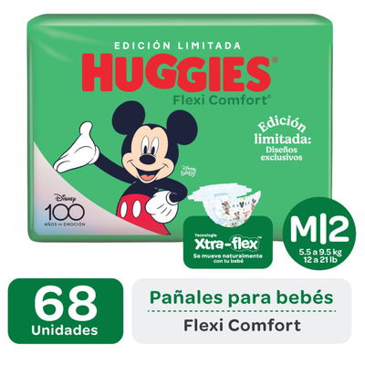 HUGGIES FLEXI COMFORT MEDIANO x68 UN