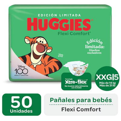 HUGGIES FLEXI COMFORT XXG x50 UNIDADES