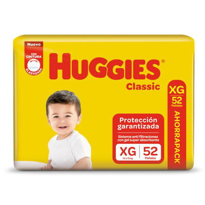 HUGGIES CLASSIC XGx52 UNIDADES