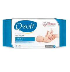 TOALLITAS HUMEDAS Q-SOFT CLASICA x40 UNIDADES