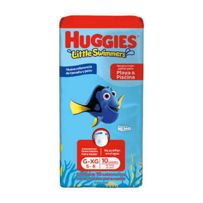 HUGGIES LITTLE SWIMMERS G/XG x10 UNIDADES