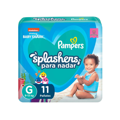 PAMPERS SPLASHERS GRANDE x11 UNIDADES 