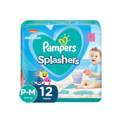 PAMPERS SPLASHERS P/M x12 UNIDADES