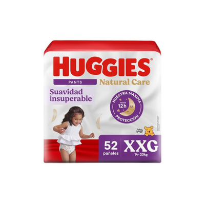 HUGGIES PANTS NATURAL CARE XXG x52 UN