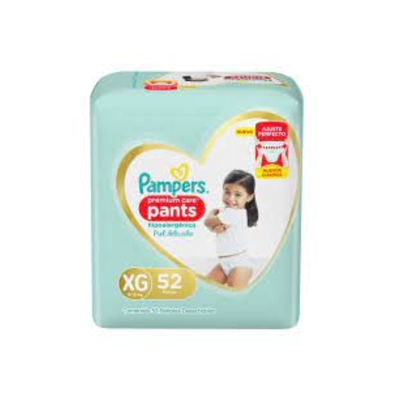 PAMPERS PANTS PREMIUM XG x52 UNIDADES