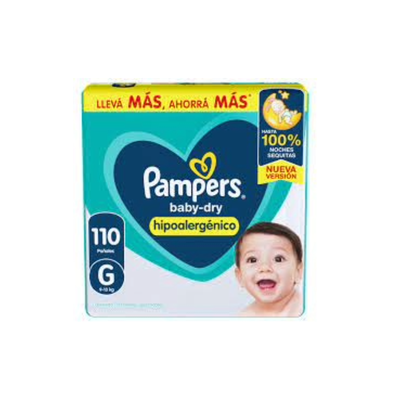 PAMPERS BABYDRY GRANDE x 110 UNIDADES