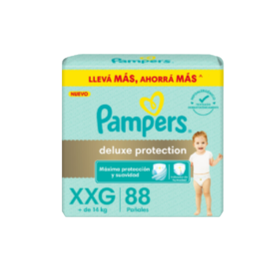 PAMPERS DELUXE PROTECTION XXG x 88 UN