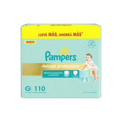 PAMPERS DELUXE GRANDE x110 UNIDADES